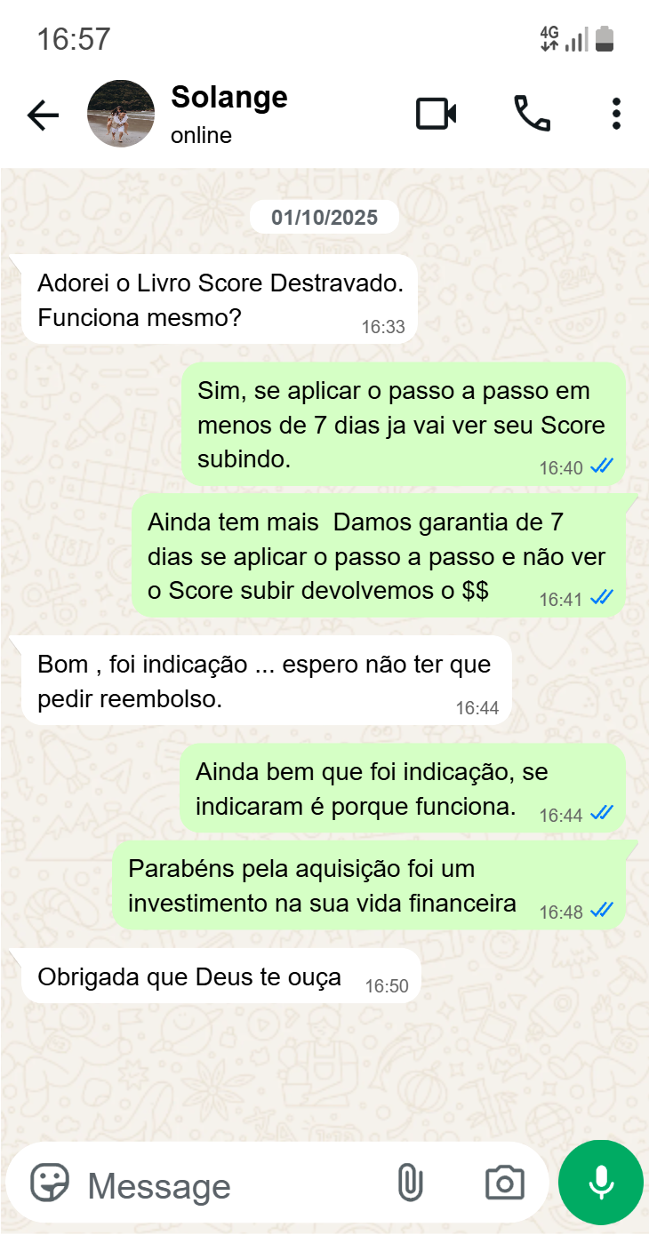Mensagem de banco aprovando limite de crédito alto